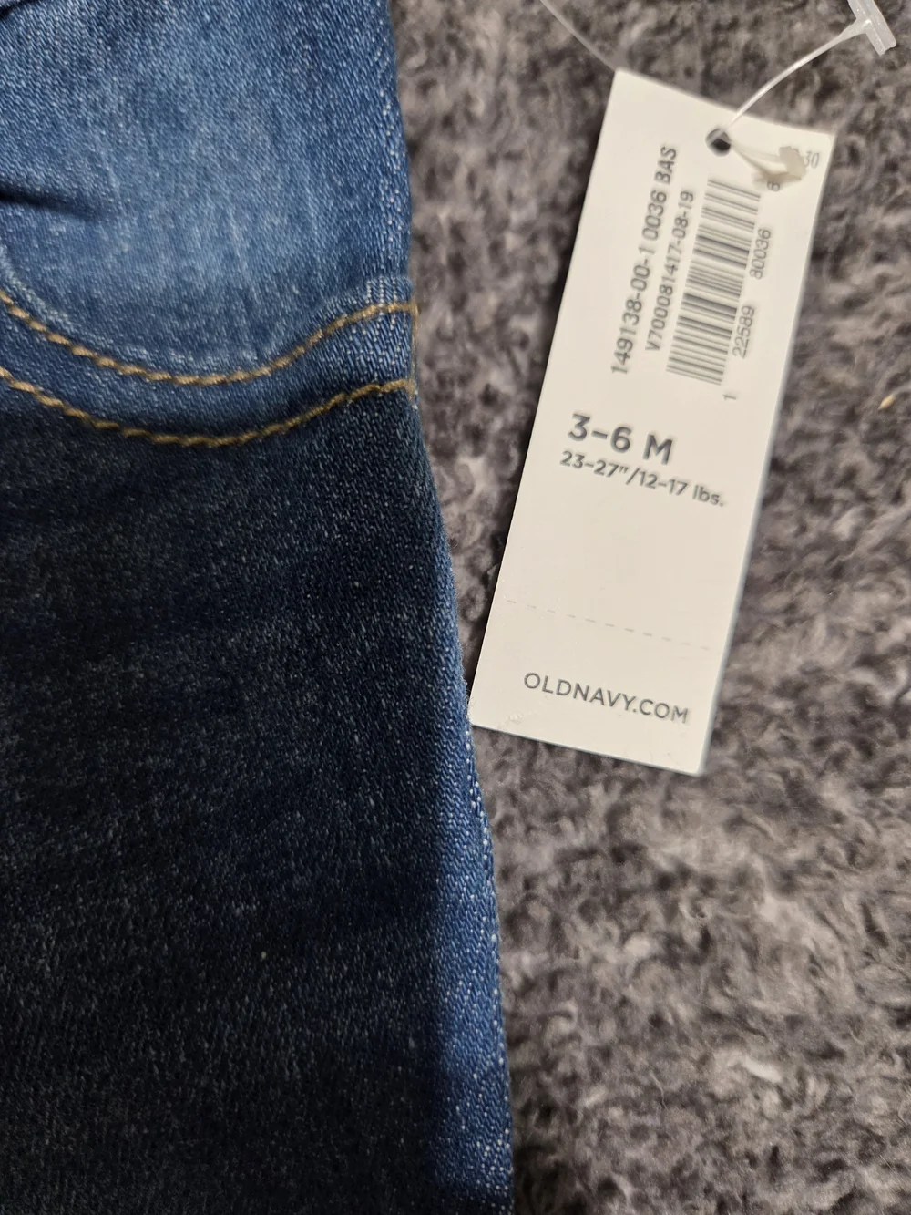 Old Navy Blue Denim Pull-On Jeans for Baby